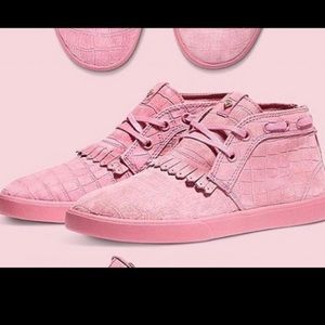 Diamond Supply Co Cute Pink Suede Sneakers